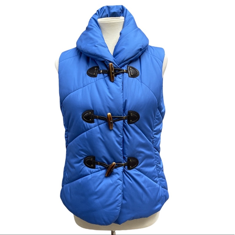 Nautica Womens Quilted Puffer Vest Snap And Toggle Closure